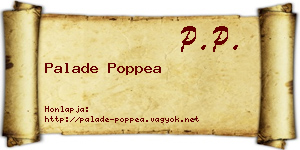 Palade Poppea névjegykártya